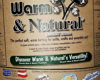 Warm and Natural 90&quot; Wide Batting by the Yard/Piece