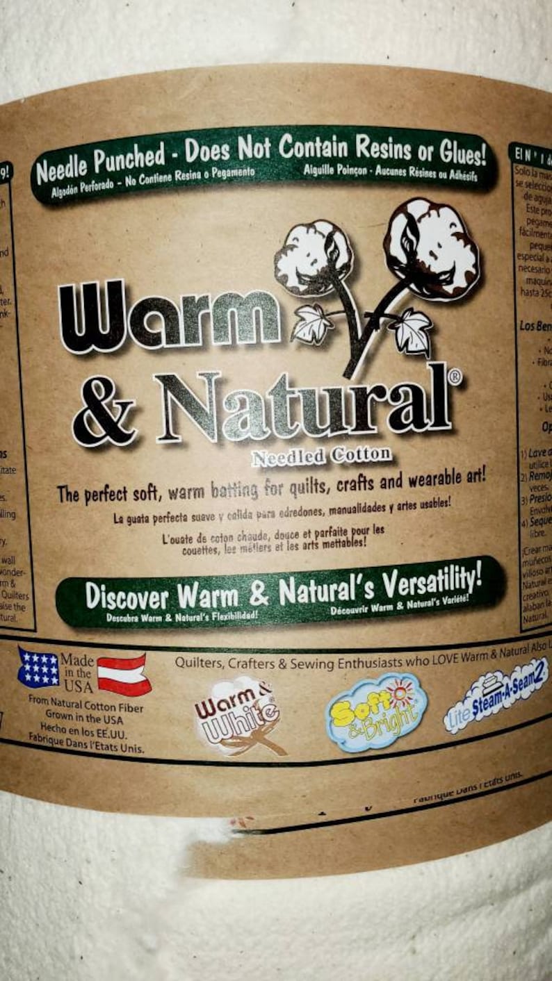 Warm and Natural 90 Wide Batting by the Yard/piece Etsy