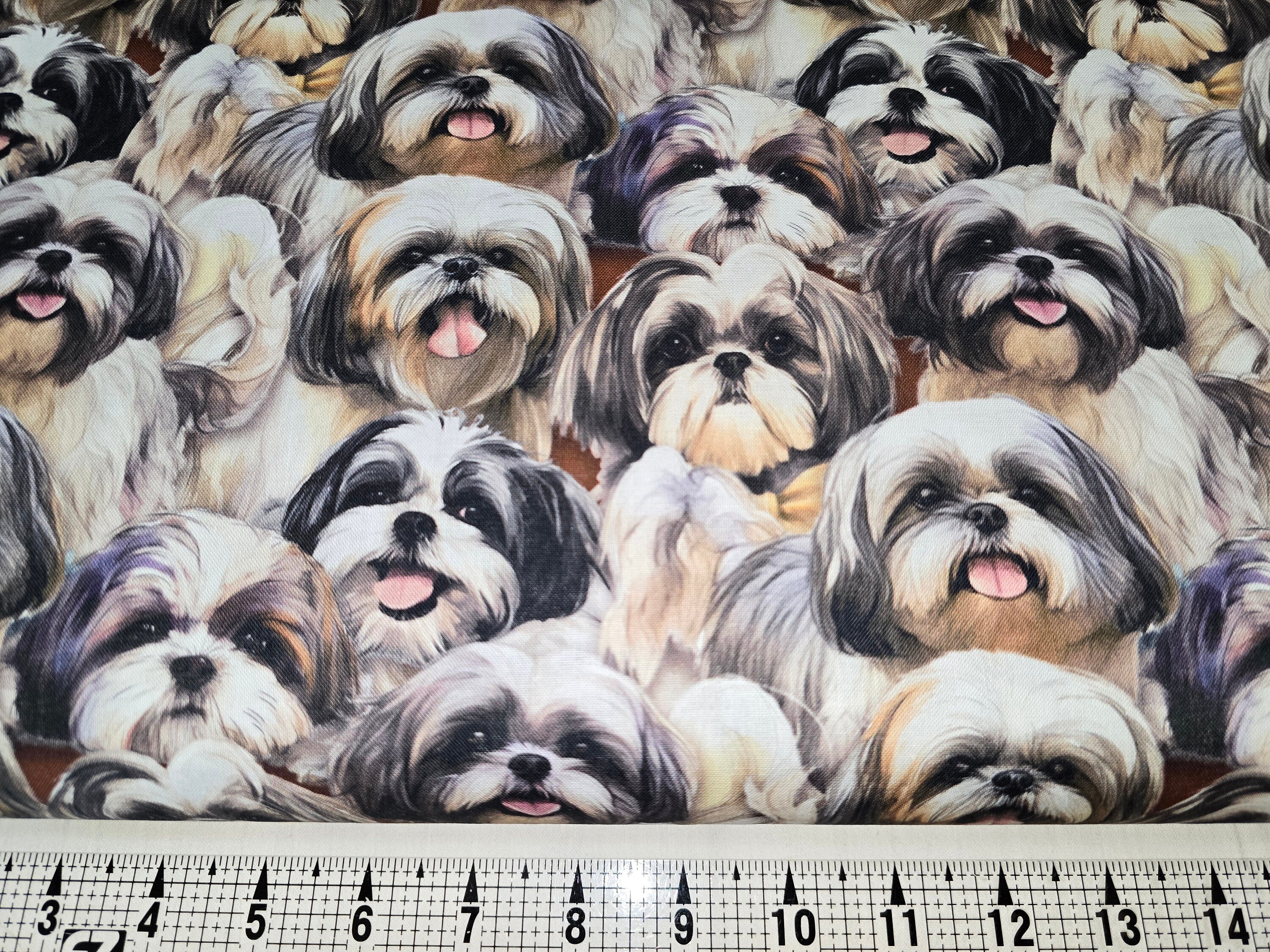 David Textiles Shih Tzu DX-4818-3C Fabric by the Yard//piece - Etsy