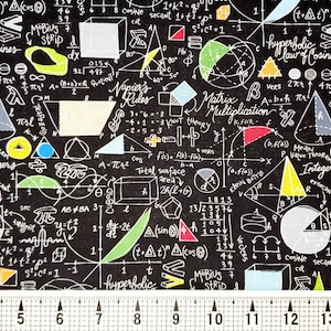 Timeless Treasures Math Calculations C1425 Fabric by the Yard//Piece