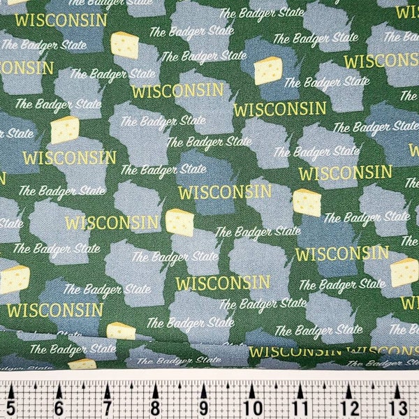 Windham Fabrics State Pride Wisconsin 52327 Fabric by the Yard/Piece