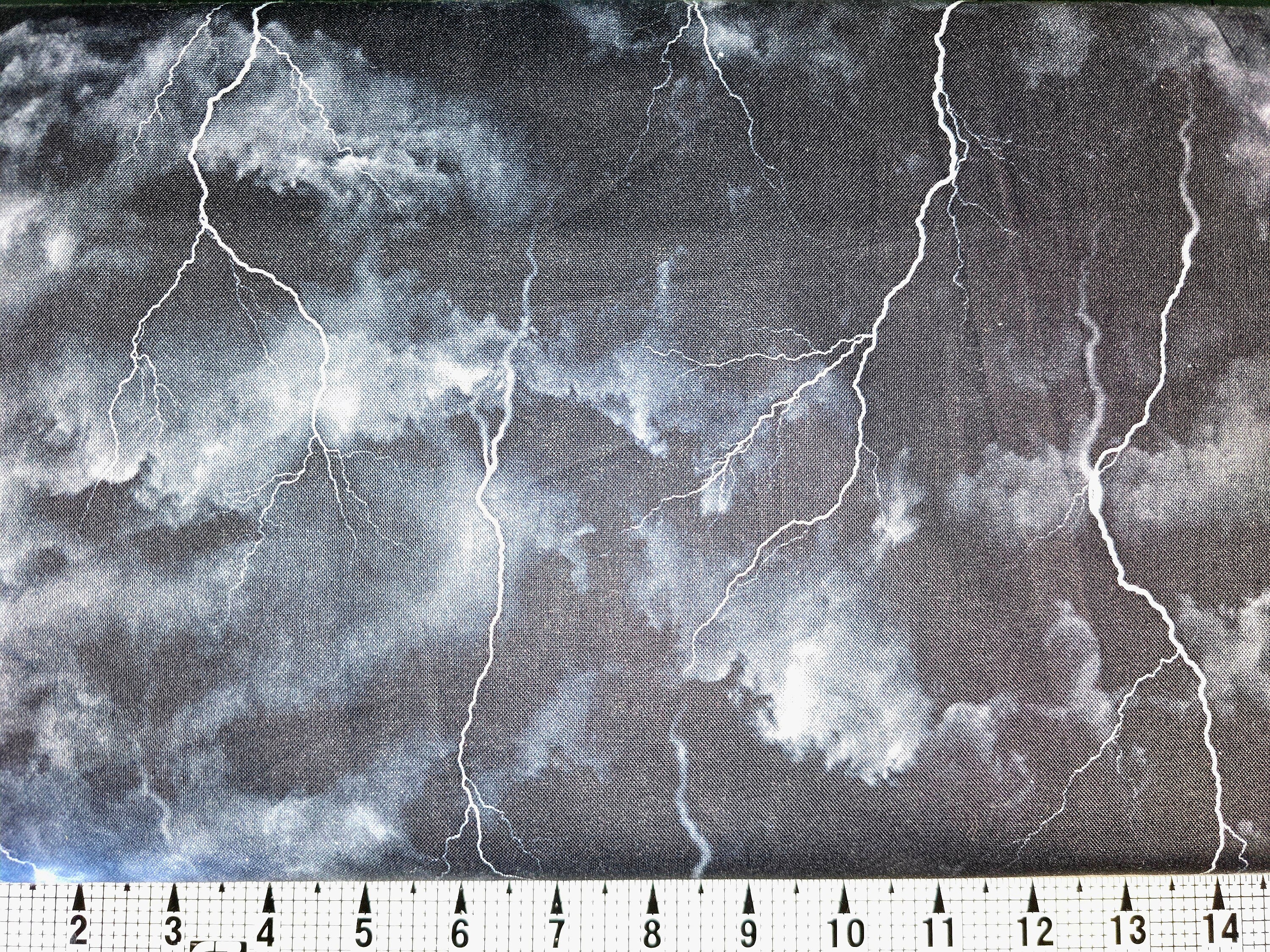 Timeless Treasures Night Lightening Storm CD2768 Fabric by the Yard//Piece