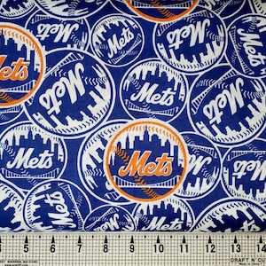 Fabric Traditions New York Mets Fabric by the Yard//Piece