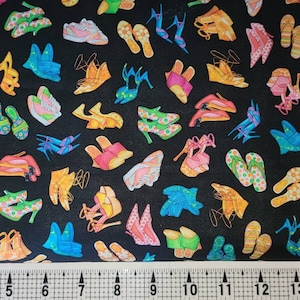 Quilting Treasures All Dolled Up Shoe Toss 1649-28975-J Fabric by the Yard//Piece