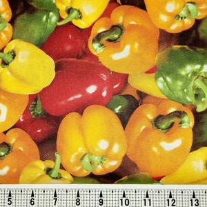 RJR Fabrics Assorted Peppers 0884 Fabric by the Yard//Piece