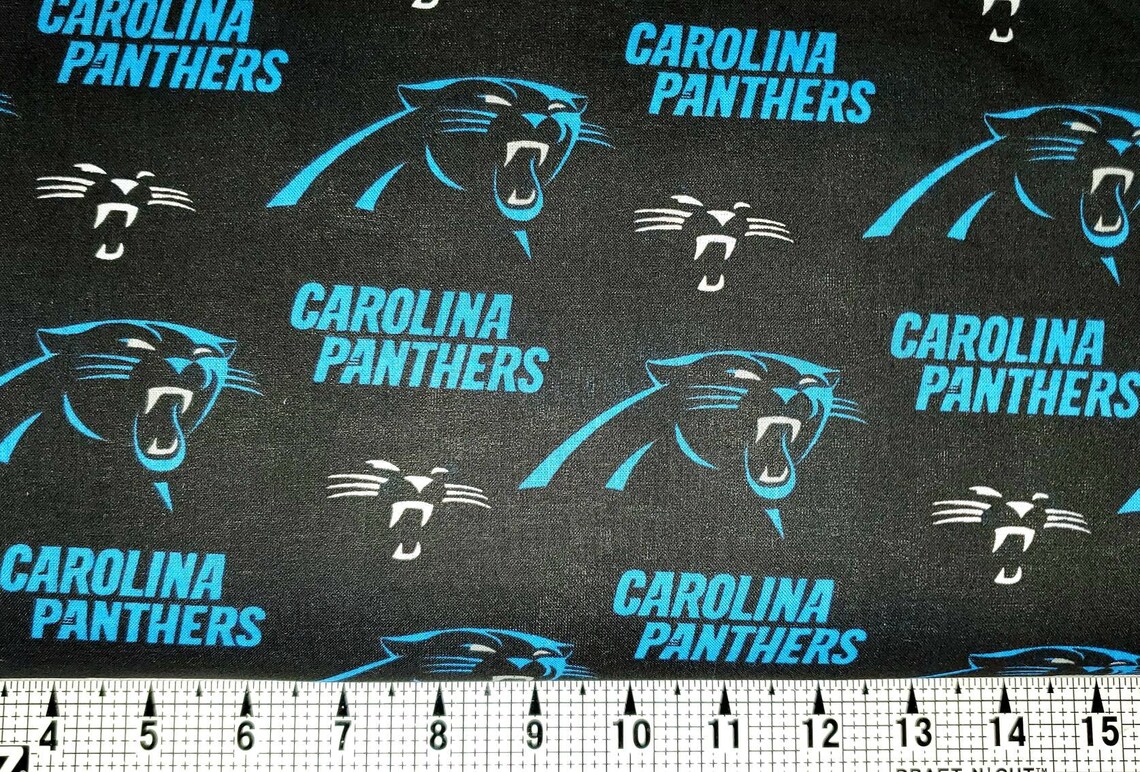 Fabric Traditions Carolina Panthers Fabric by the yard Etsy