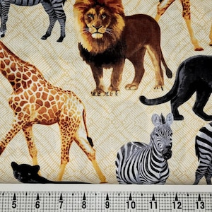 Kanvas Fabrics Born to be Wild Africa 06464 生地（1ヤードあたり）//枚