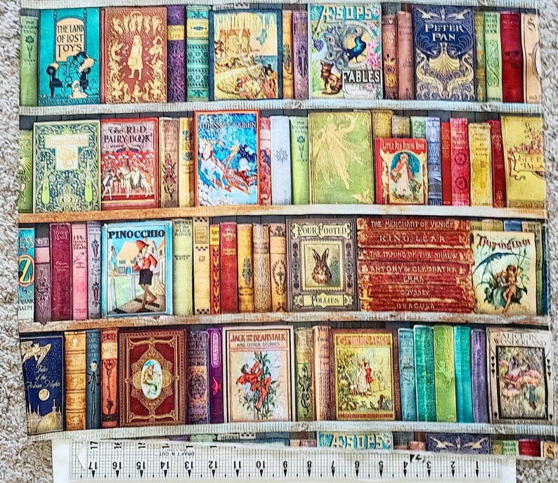 Robert Kaufman Library of Rarities Books Fabric by the Yard Etsy