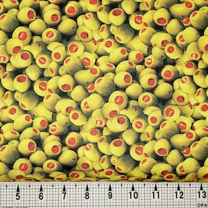 Windham Fabrics A La Carte Green Olives w/Pimentos 51902D-X Fabric by the Yard//Piece
