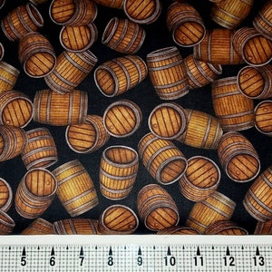 Quilting Treasures On Tap Beer Kegs 1649-28423-J Fabric by the Yard//Piece