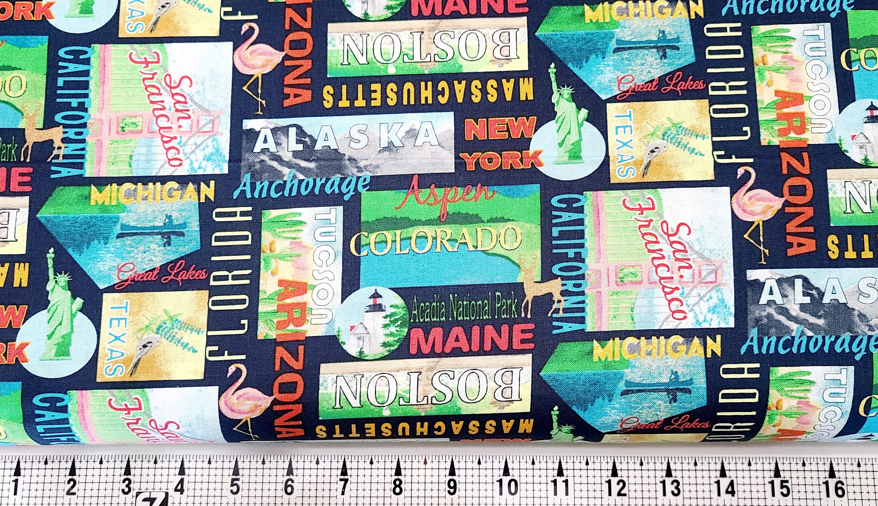 Blank Quilting Stateside States 2114 Fabric by the Yard//piece - Etsy