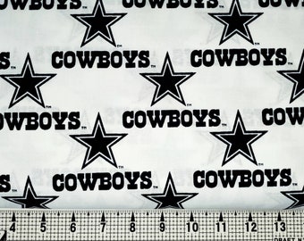 Tissu à Carreaux (Flannel) NFL - Thème Cowboys De Dallas - Carrés 8.5" X 8.5" - Neuf