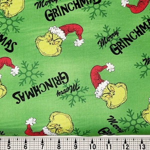 Robert Kaufman How the Grinch Stole Christmas ADE-15783-7 Fabric by the Yard//Piece