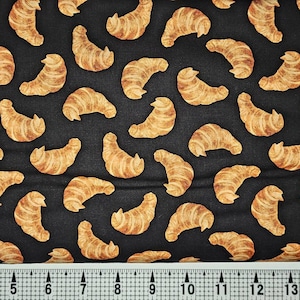 Windham Fabrics Coffee Shop Croissants 52262-2 Fabric by the Yard//Piece