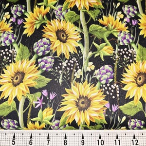 Mook Fabrics Sunflowers 129750 Fabric by the Yard//Piece