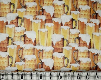 Beer Fabric by the Yard//Piece