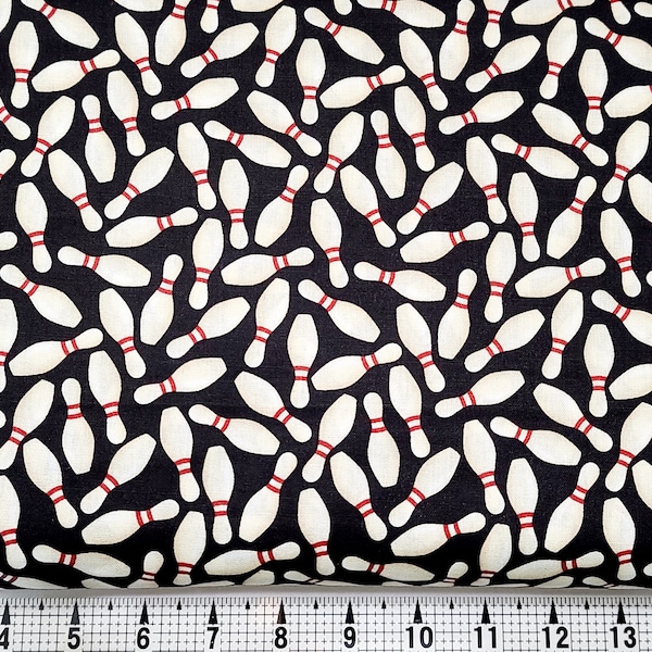 Blank Quilting Rock n' Bowl Bowling Pins 2189 Fabric by the Yard//Piece