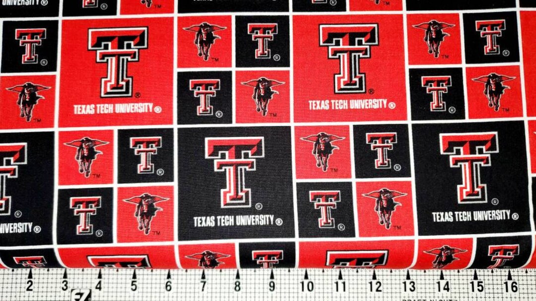 Sykel Enterprises NCAA Red/black Texas Tech Fabric by the Yard/piece
