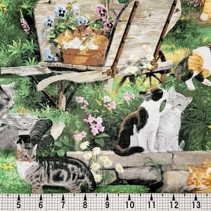 Springs Creative Strolling Along Cats CP51391 Fabric by the Yard//Piece