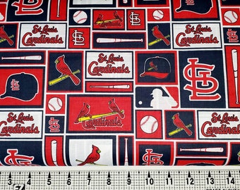 Fabric Traditions St. Louis Cardinals Fabric by the Yard//Piece