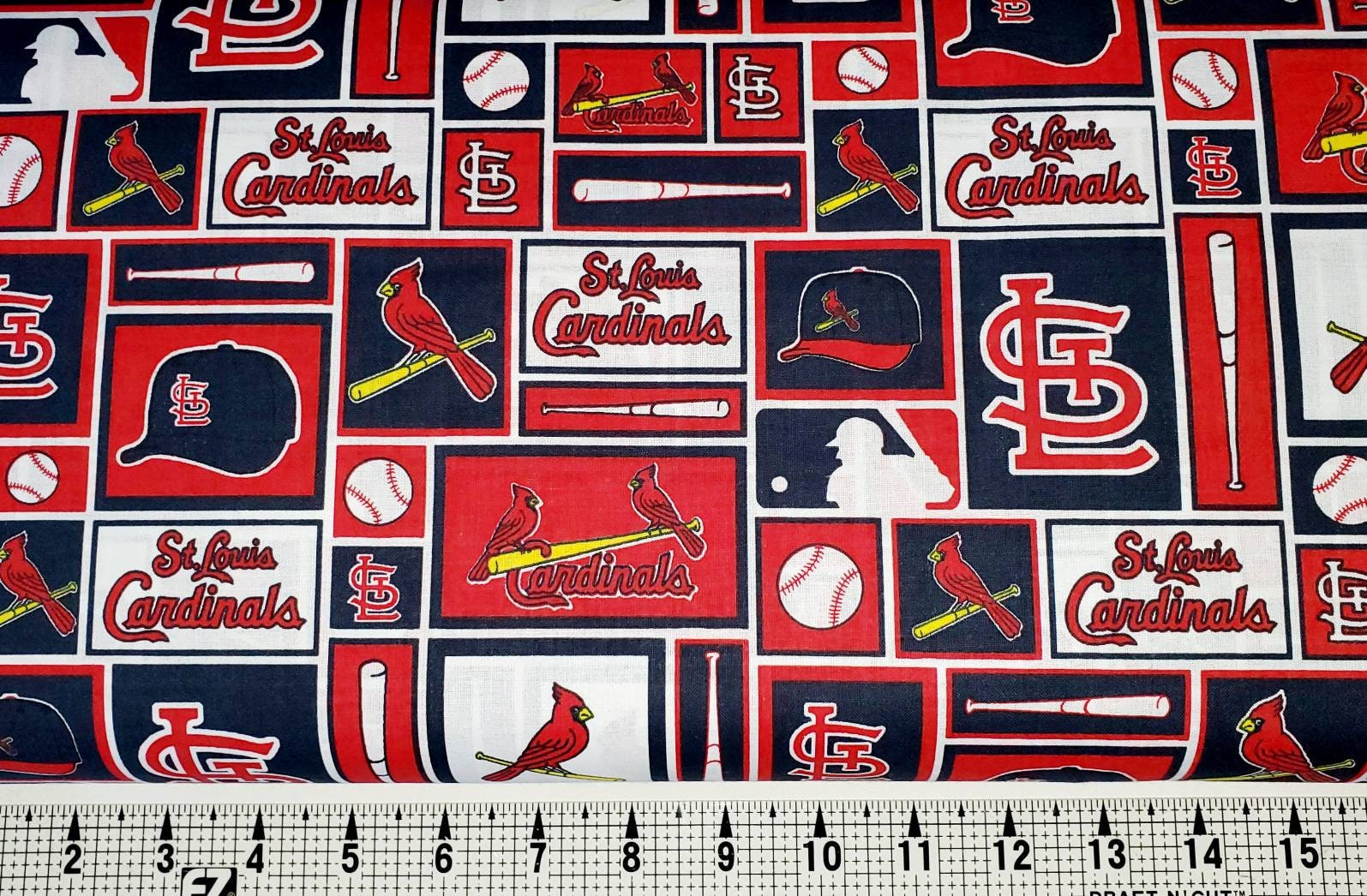 Fabric Traditions St. Louis Cardinals Patchwork MLB Cotton Fabric