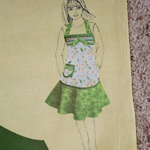 Springs Creative Daisy Apron Panel Fabric 100% Cotton