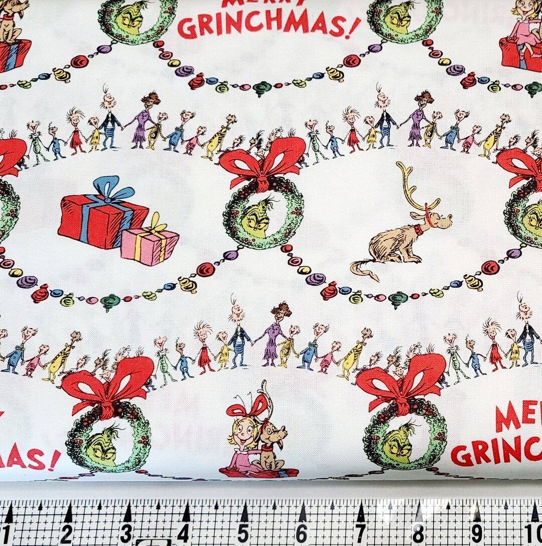 Robert Kaufman Grinch Whoville 75146 Fabric by the Yard/piece Etsy