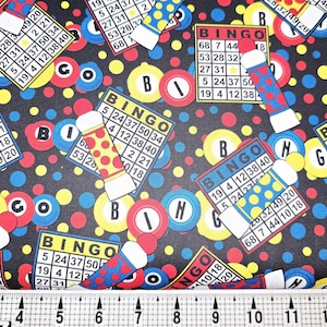 David Textiles Bingo Day DX-6316-4C Fabric by the Yard//Piece