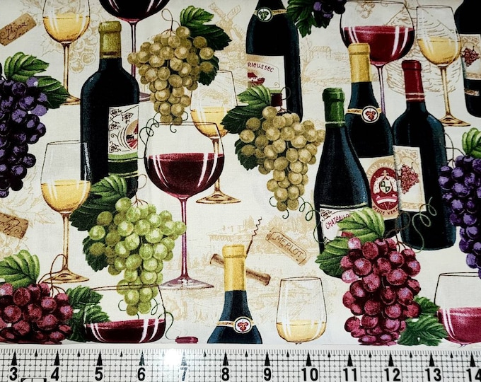 EOB Robert Kaufman Uncork and Unwind Wine Bottles Wine Etsy