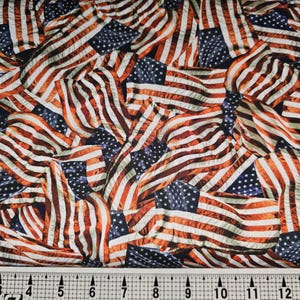 Timeless Treasures Packed American Flags CD3915 Fabric by the Yard ...