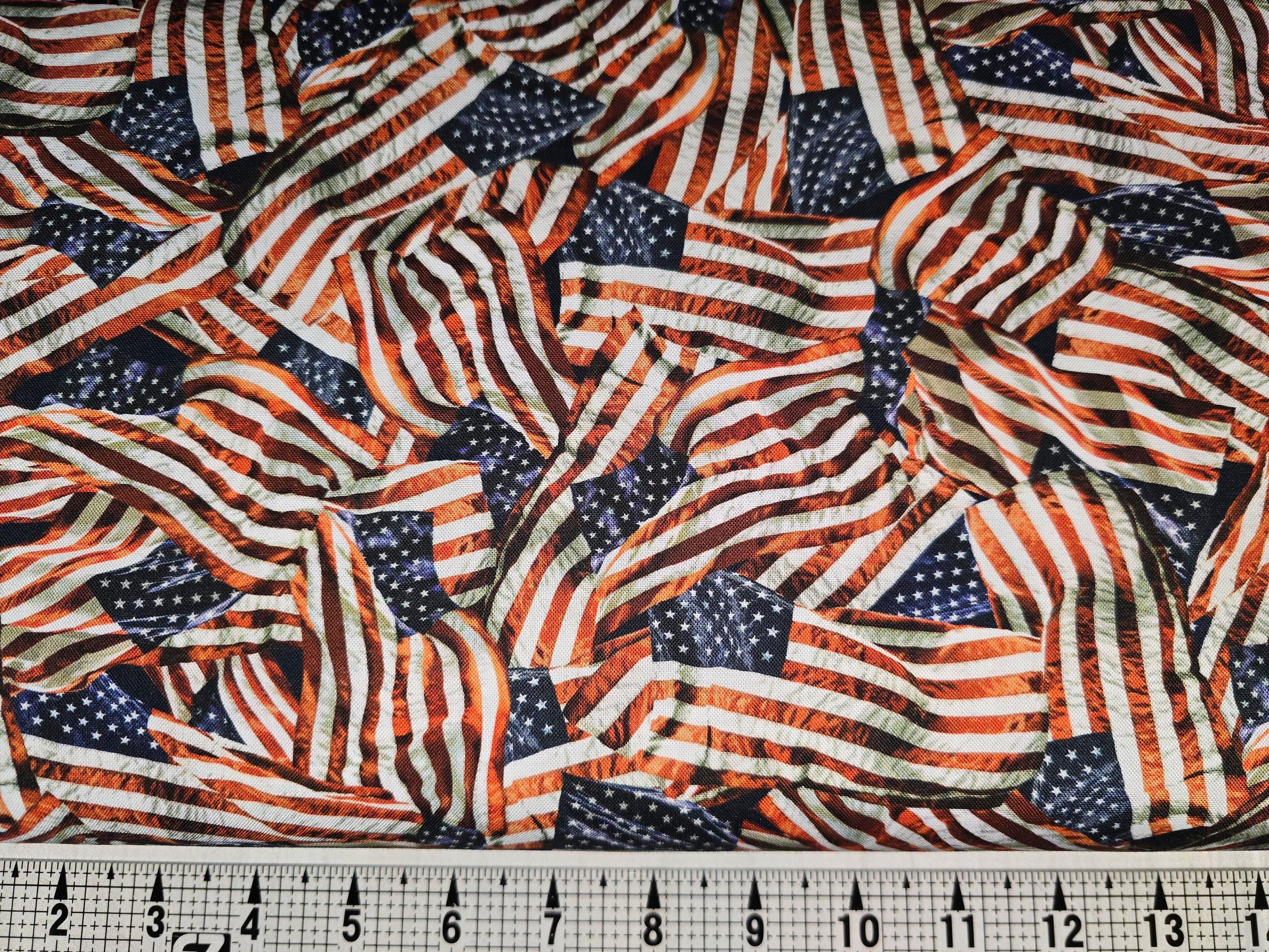 Timeless Treasures Packed American Flags CD3915 Fabric by the Yard ...