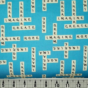 Camelot Fabrics Scrabble Find the Word 95070323-02 Fabric by the Yard//Piece