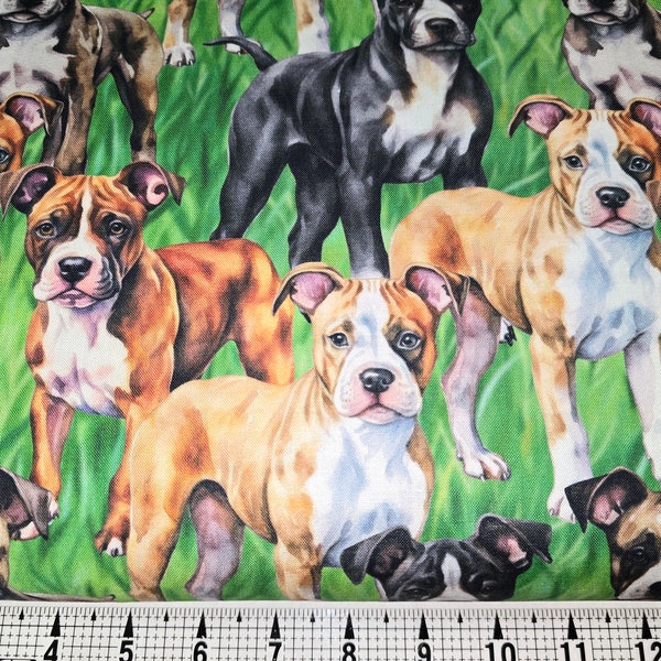 David Textiles Pit Bull DX-4816-3C Fabric by the Yard/Piece