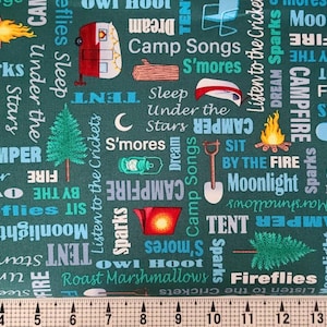 Studio E Fabrics Beneath the Stars Camping 6847 Fabric by the Yard//Piece