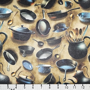 Pots et casseroles à courtepointe vierges 4874 Tissu par mètre//pièce