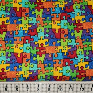 Timeless Treasures Bright Puzzle C6344 Fabric by the Yard//Piece
