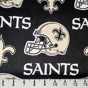 Saints Rugby Pattern Fabric Traditions New Orleans Saints Fabric by the Yard//piece - Etsy