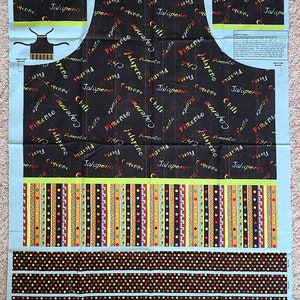 Wilmington Prints Go For the Burn Pepper Apron Panel Fabric 100% Cotton