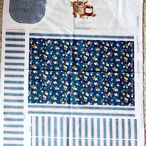 P & B Textiles Gather Together 4800 Apron Panel Fabric 100% Cotton