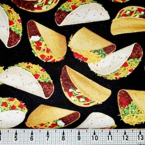 Timeless Treasures Tacos C6957 Fabric by the Yard//Piece