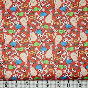 Camelot Fabrics Mr Potato Head Parts Toss 95030112 Fabric by the Yard//Piece