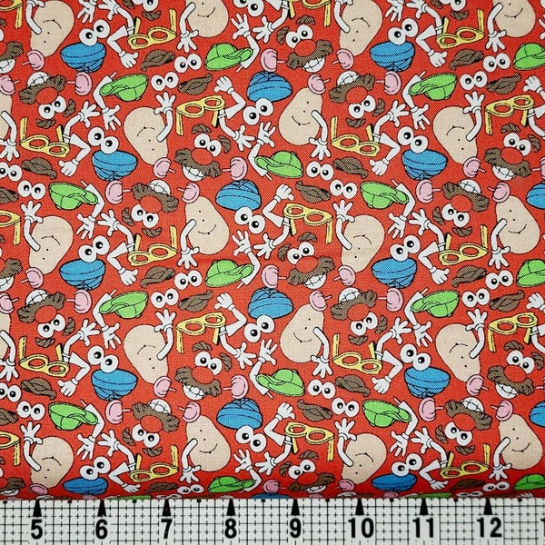 Camelot Fabrics Mr Potato Head Parts Toss 95030112 Fabric by the Yard/Piece