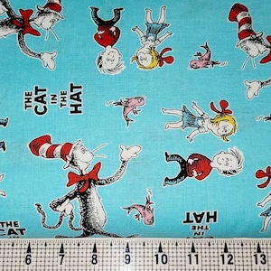 Robert Kaufman The Cat in the Hat 18197 Fabric by the Yard//Piece
