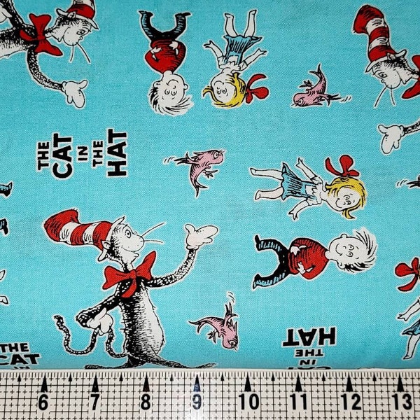 Robert Kaufman The Cat in the Hat 18197 Fabric by the Yard/Piece