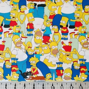 Springs Creative Simpsons Packed CP74551 Tessuto tagliato su misura//Pezzo