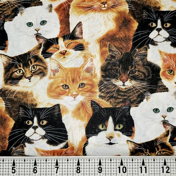 Wilmington Prints Feline Fine Cats 80153 Fabric by the Yard/Piece