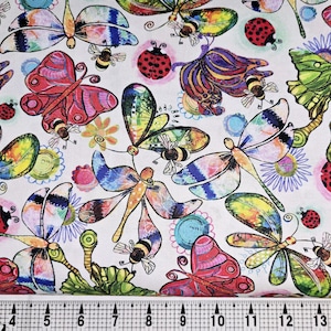 P & B Textiles Tiny Wonders Insects 05447 Stoff Meterware//Stück