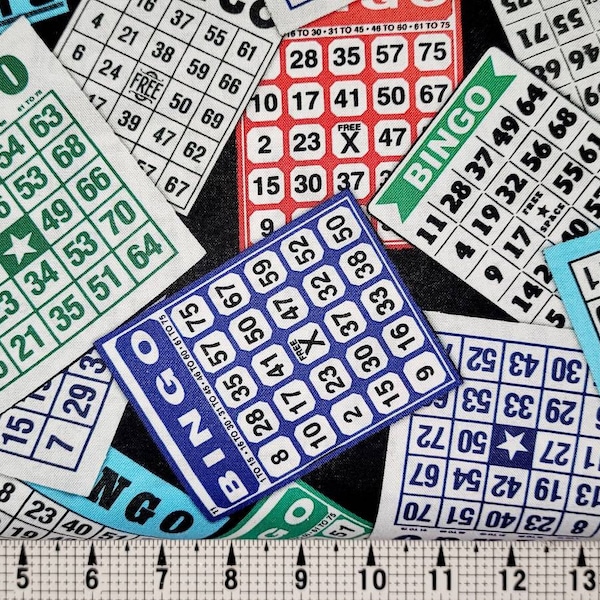 Bingo Fabric Etsy