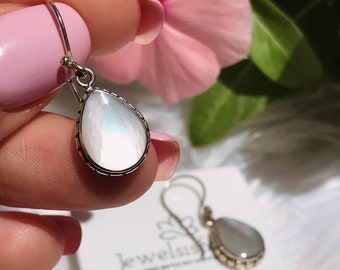 Silver Bohemian Earrings Hooks Detailed Handcrafted Jewelry Bali Jewelry Gift for mom Balinese Silver Earrings For Women Wish Box