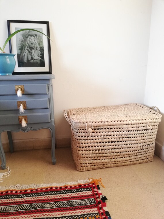 wicker toy chest